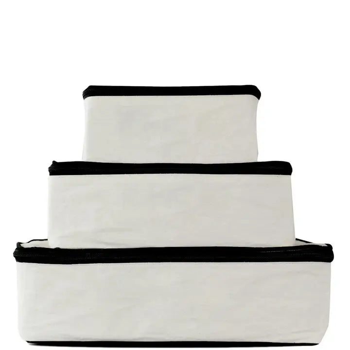 Canvas Packing Cubes Cream